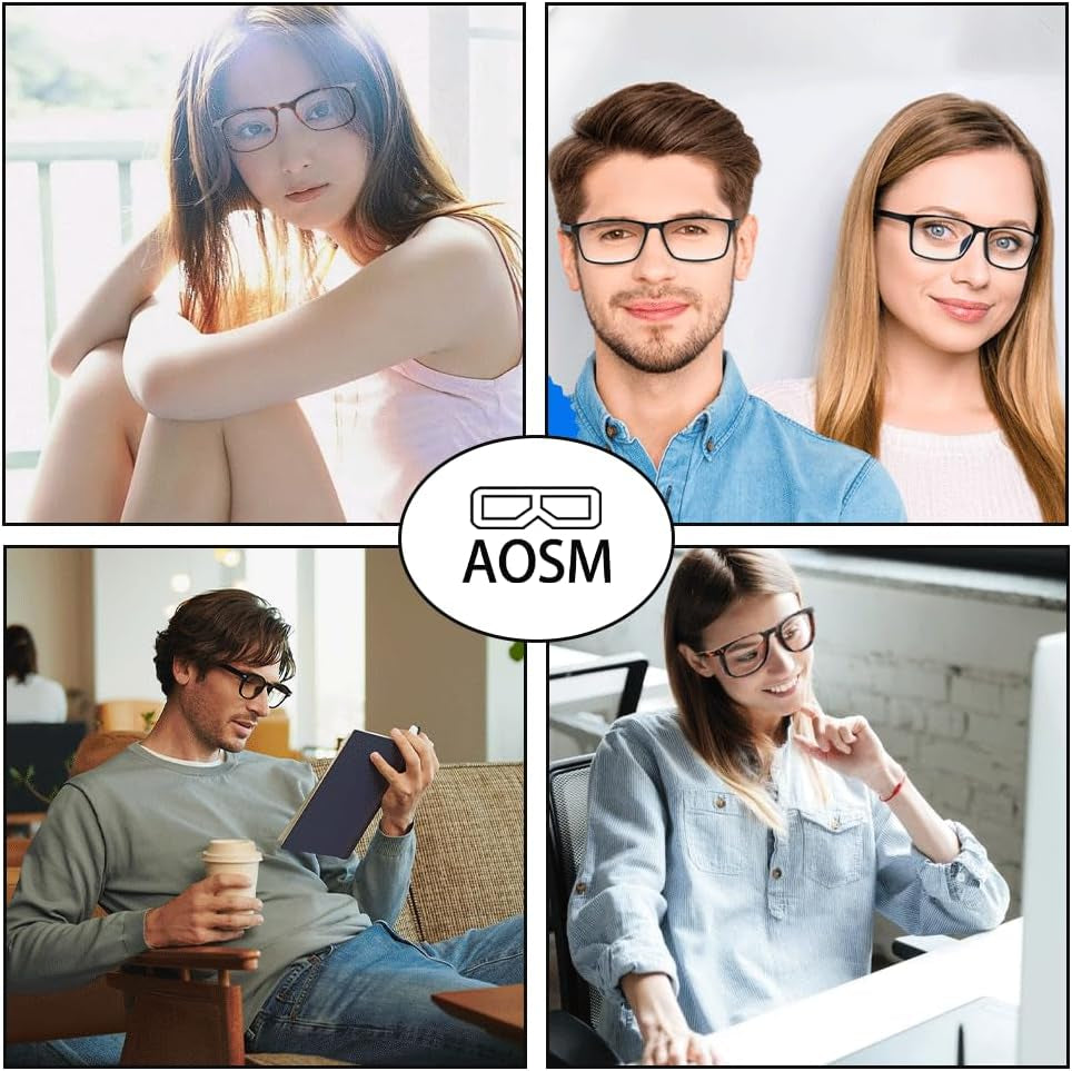 Blue Light Glasses for Men & Women,Gaming Glasses Anti-Glare UV400 Protection,Blue Light Blocking to Relieve Eye Strain