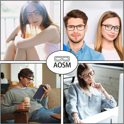 Blue Light Glasses for Men & Women,Gaming Glasses Anti-Glare UV400 Protection,Blue Light Blocking to Relieve Eye Strain