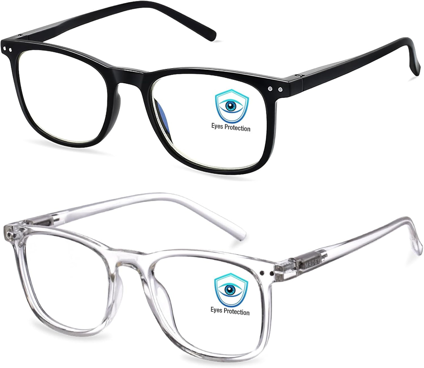 Blue Light Glasses for Men & Women,Gaming Glasses Anti-Glare UV400 Protection,Blue Light Blocking to Relieve Eye Strain